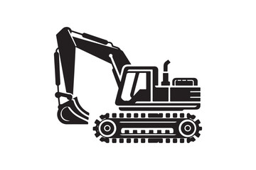 Creative excavator illustration 