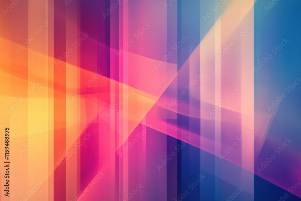 Fototapete vivid abstract fractal patterns with vibrant colors and smooth gradients for creative copy space. ge