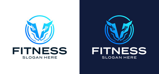 Vector illustration of Combination of Bull Logo with Burble, Sports logo, creative design, logo or symbol icon.