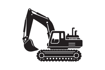 Creative excavator illustration 