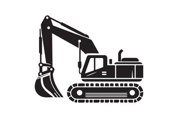 Creative excavator illustration 