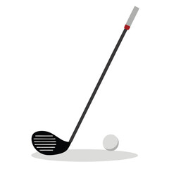 golf club and ball