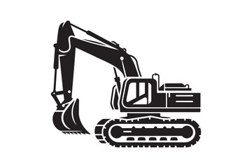 Creative excavator illustration 