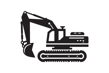 Creative excavator illustration 