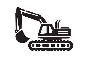 Creative excavator illustration 