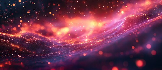 Fototapeta premium Cosmic Dust and Nebula: A Vibrant Celestial Landscape