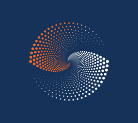 Fototapeta premium A abstract background with dots