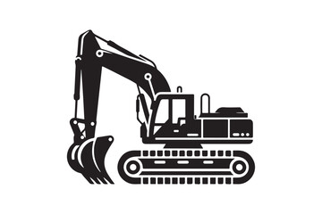 Creative excavator illustration 