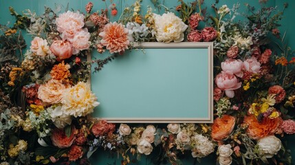 Wedding welcome sign board mock-up. Design template with place for text