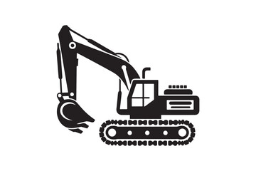 Creative excavator illustration 