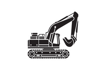 Creative excavator illustration 