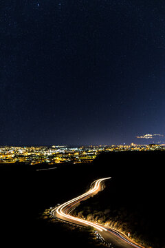 Night traffic Cran Ganaria