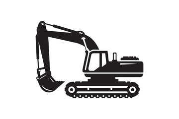 Creative excavator illustration