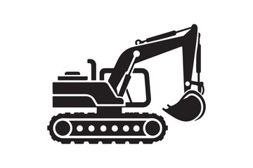 Creative excavator illustration 