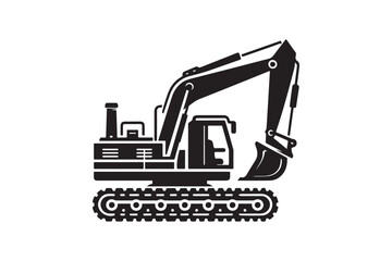 Creative excavator illustration 