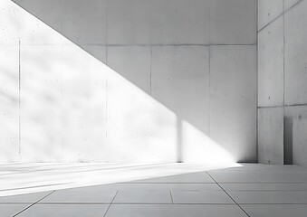 Neutral white-gray concrete wall texture, fine surface details and slight weathering, simple, minimalistic, high resolution, high quality.