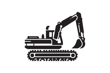 Creative excavator illustration 