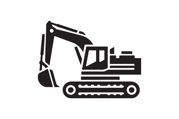 Creative excavator illustration 