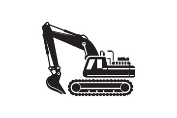 Creative excavator illustration 