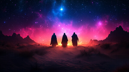 Three kings. The three wise men. Epiphany Day. The Epiphany.