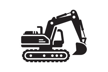 Creative excavator illustration 
