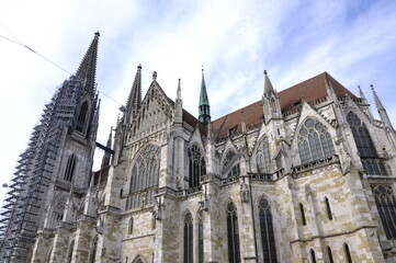 Fototapeta premium Saint Peter cathedral of Regensburg in Germany