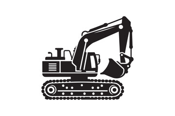 Creative excavator illustration 