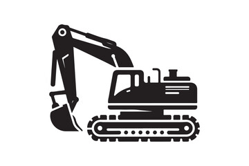 Creative excavator illustration 