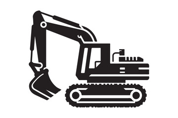 Creative excavator illustration 