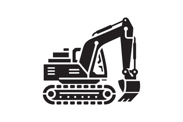 Creative excavator illustration 