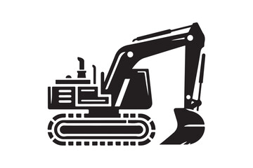 Creative excavator illustration 