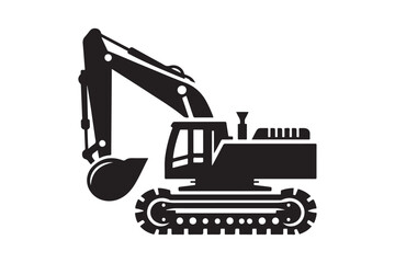 Creative excavator illustration 