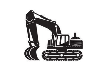 Creative excavator illustration 