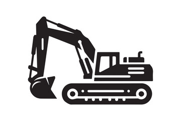 Creative excavator illustration 