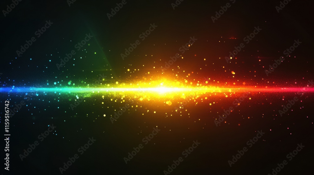 Poster vibrant abstract explosion of colors with space for text design in a modern style. generative ai