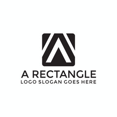 A rectangle logo vector image