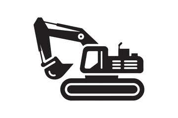 Creative excavator illustration 