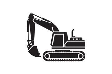 Creative excavator illustration 