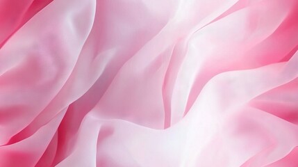 Obraz premium A close-up of pink fabric with an abundance of light pink fabric on top