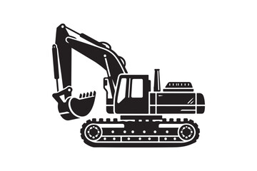 Creative excavator illustration 