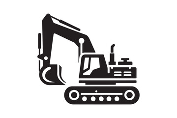 Creative excavator illustration 