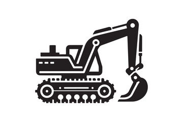 Creative excavator illustration 