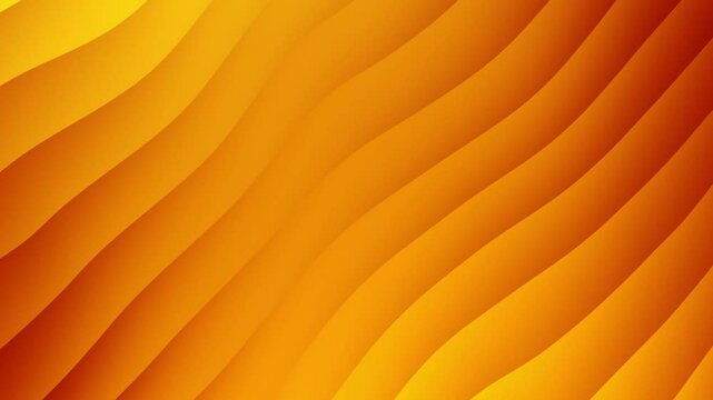 Bright yellow and orange animated mesh gradient waves background 