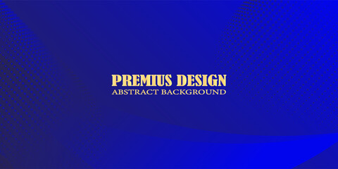 Obraz premium Elegant Blue Abstract Background with Premium Golden Typography