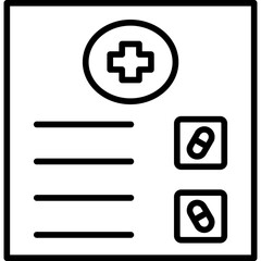 Obraz premium Prescription Icon