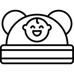 Obraz premium Baby hat Icon