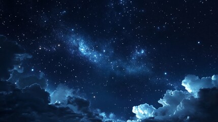 Night sky nature landscape background