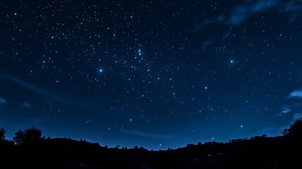 Fototapeta premium Night sky nature landscape background