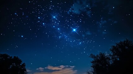 Night sky nature landscape background