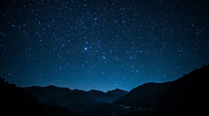 Fototapeta premium Night sky nature landscape background